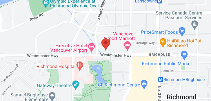 map of 1506 7373 WESTMINSTER HIGHWAY